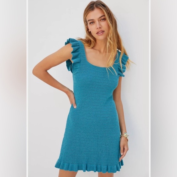 Anthropologie Dresses & Skirts - NWT Anthropologie Ruffled Pointelle Mini Dress